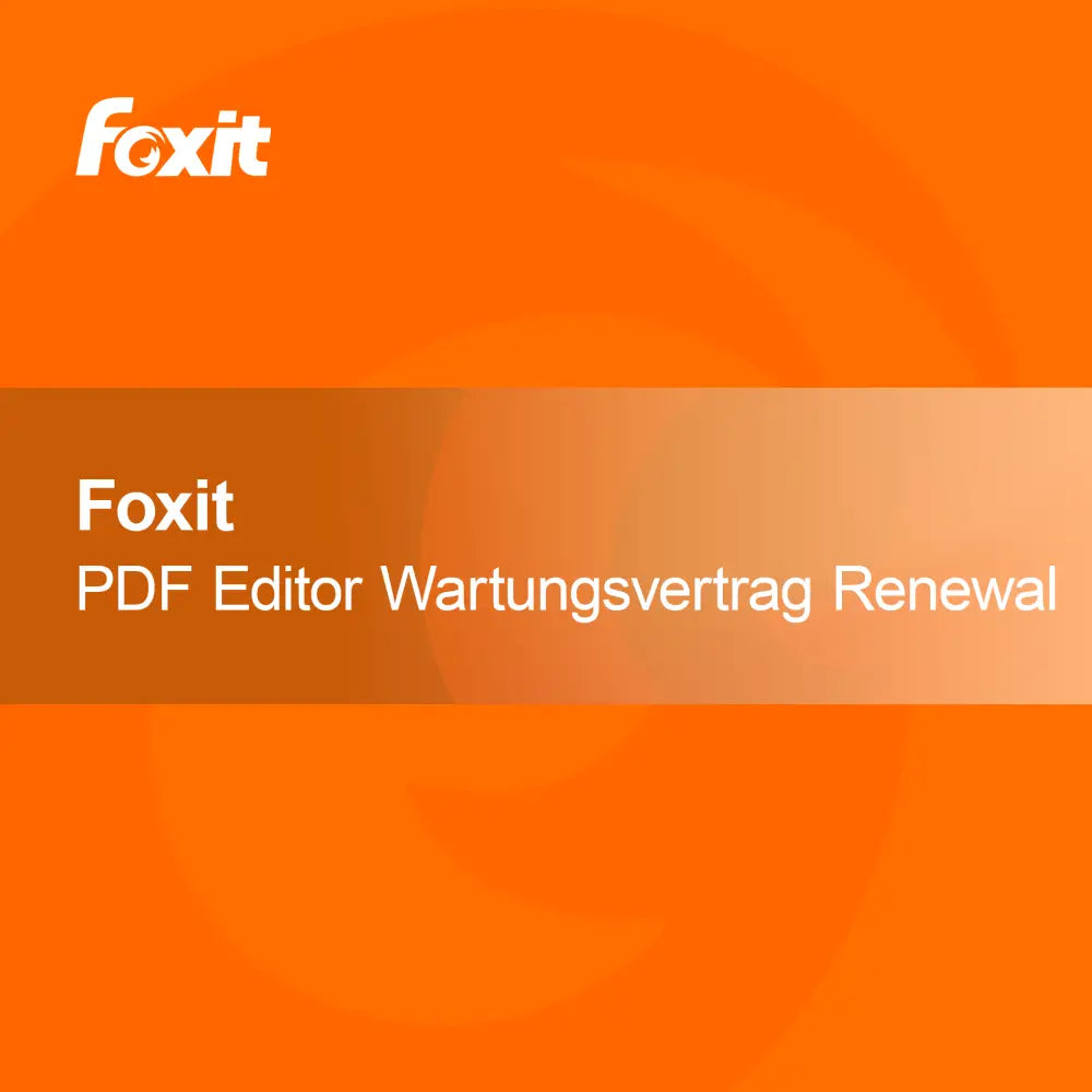 Foxit PDF Editor karbantartási szerződés megújítása