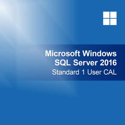 Microsoft SQL Server 2016 Standard 1 felhasználói CAL