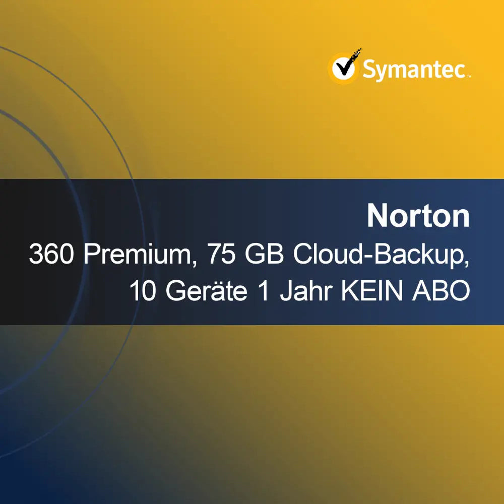 Norton 360 Premium, 75 GB felhőalapú biztonsági mentés, 10 eszköz 1 év NINCS ELŐFIZETÉS