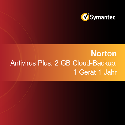 Norton Antivirus Plus, 2 GB felhőalapú biztonsági mentés, 1 eszköz 1 év